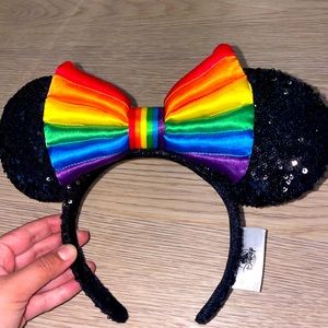 Pride month (rainbow) Authentic Disney Ears with fabric label still on